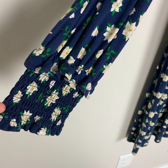 Draper James Blue Floral Midi Dress - Picture 4 of 11